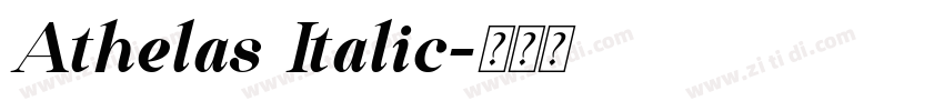 Athelas Italic字体转换 Athelas Italic字体转换